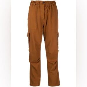 NEW Forté Forté Tapered Cotton Cargo Trousers Camel Brown sz 0